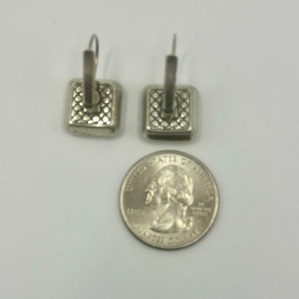 Brighton Silver-Tone Drop Earrings - Picture 2 of 2